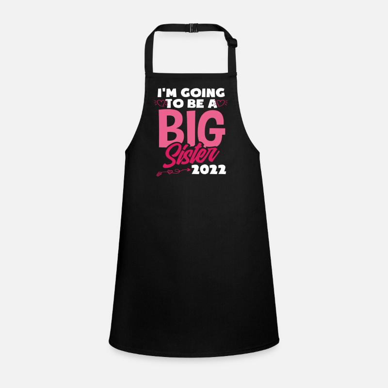 Nachwuchs Schwestern Geschwister Geschenk Schürze für Kinder