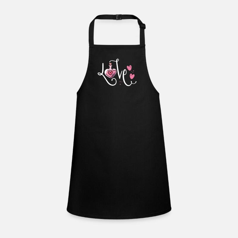 Perfume Love - Children's Apron - black