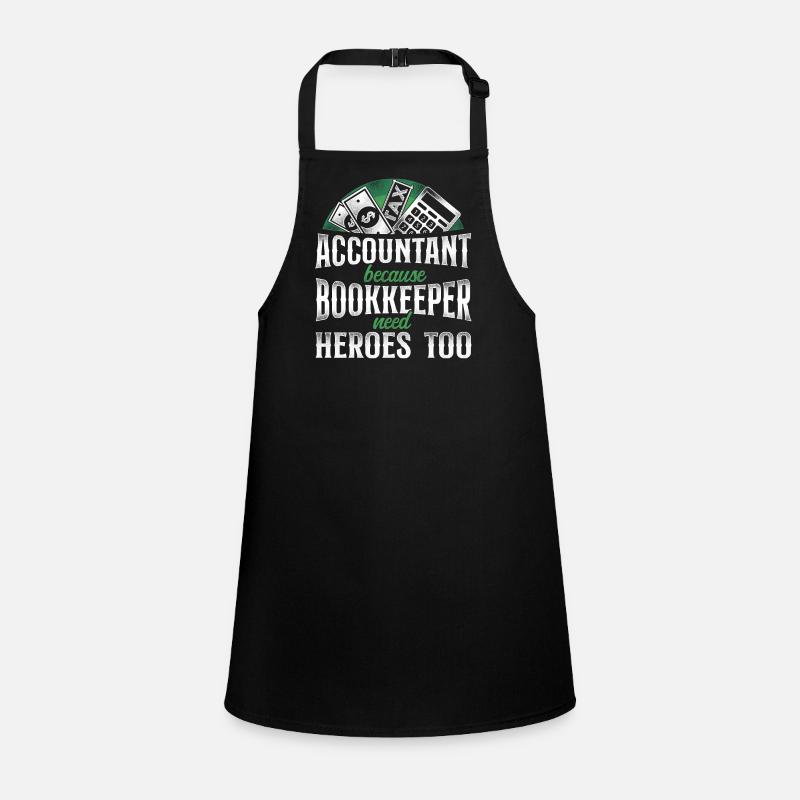 Comptable Comptable Comptable Comptabilité - Tablier Enfant - noir