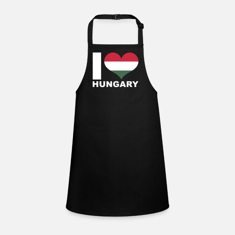 Ich liebe Ungarn Herz Flagge Ungarn Schürze für Kinder