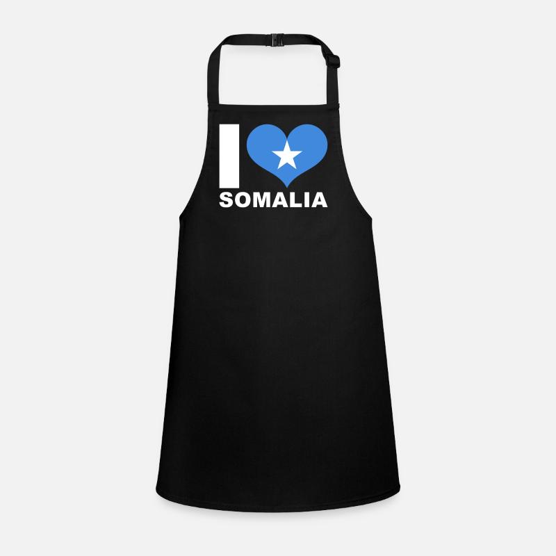 J’aime somalie drapeau du cœur Somalie Tablier Enfant