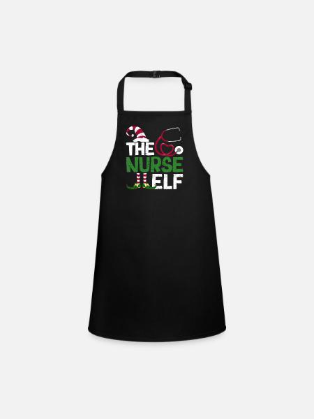Drôle de groupe de pyjama familial assorti Noël - Tablier Enfant - noir - Devant