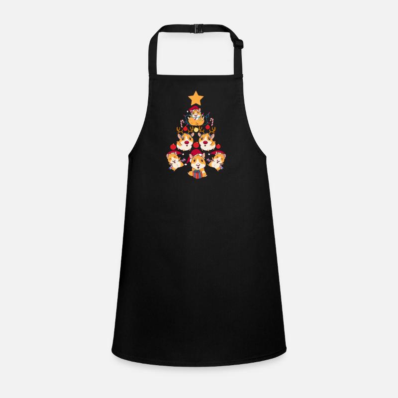 Arbre Cochon d’Inde Amoureux des animaux de Noël Tablier Enfant