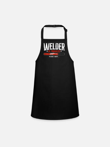 Apprenti soudeur Vintage - Tablier Enfant - noir - Devant