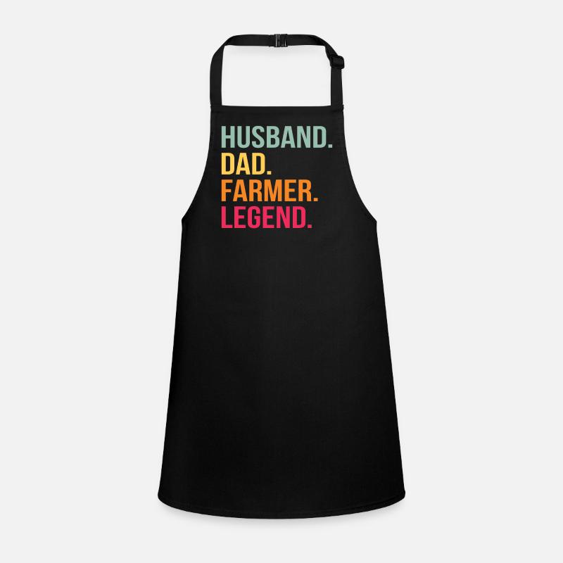 Husband Farmer Hero Dad Father's Day Gift Children's Apron