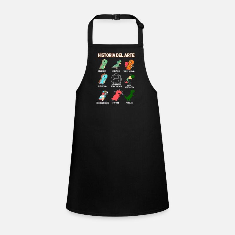 History of Art Dinosaurs Spanish Children's Apron