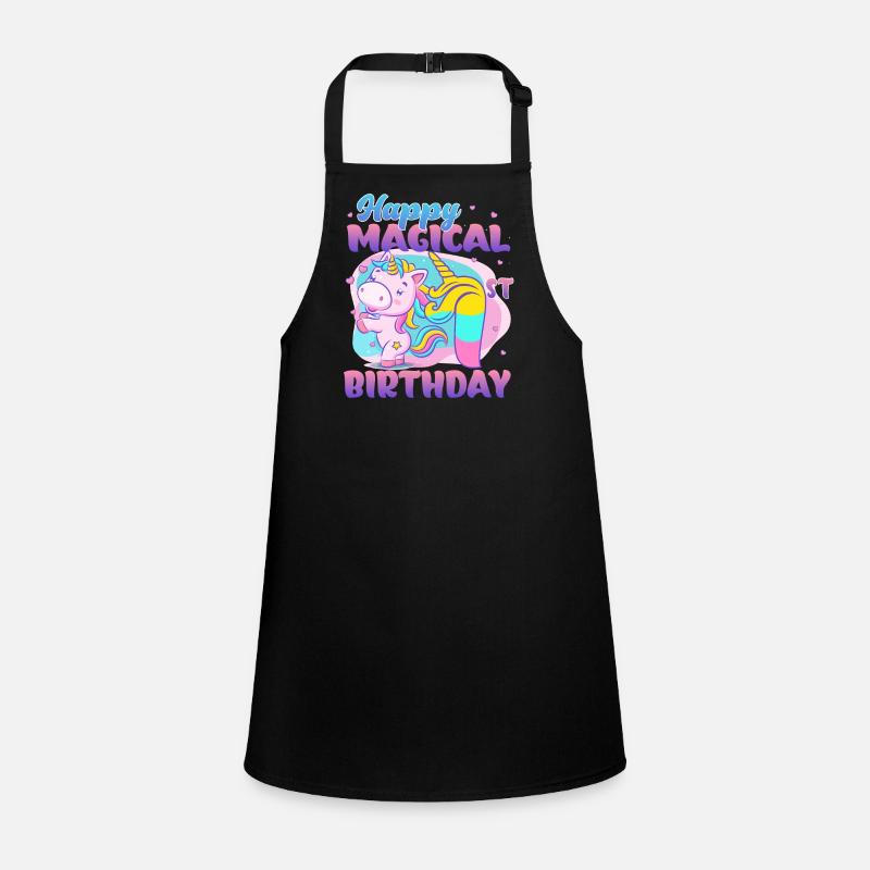 Happy Magical 1st Birthday Einhorn Pony Schürze für Kinder