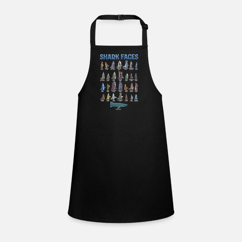 Types of sharks Identification Faces Children's Apron