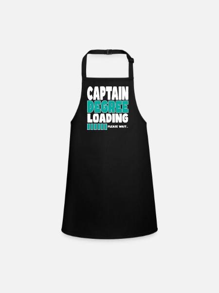 Captain invites training - Children's Apron - black - Front