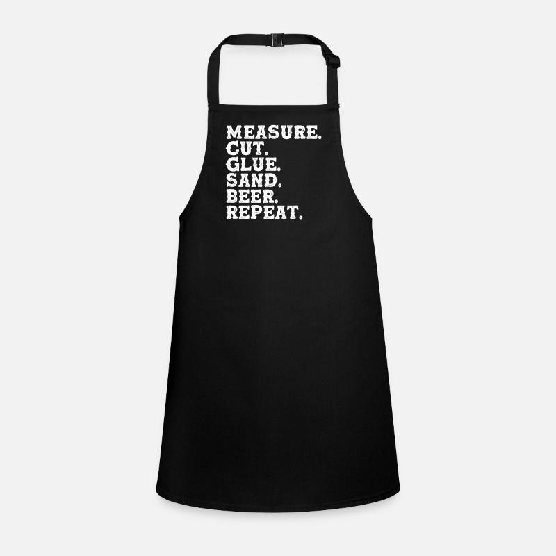 Measuring cutting gluing Children's Apron