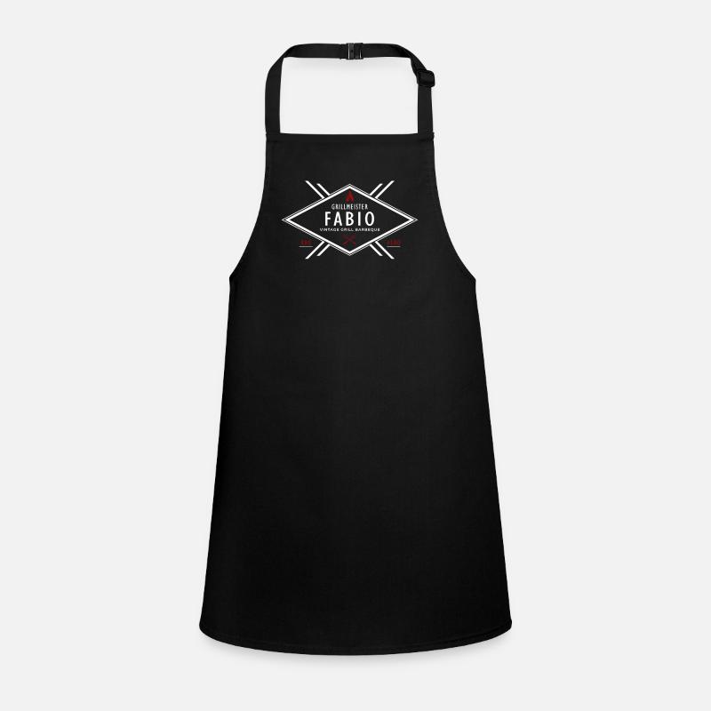 Grillmeister Fabio Vorname Name Schürze für Kinder