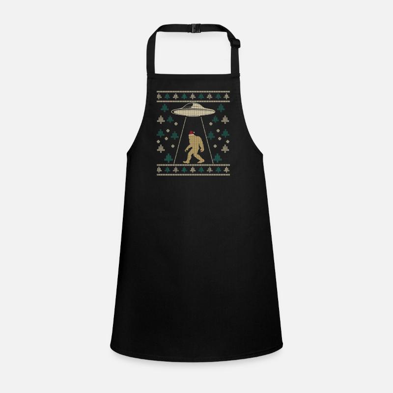 Weihnachtsmann Mütze Bigfoot Alien Ufo Sasquatch Schürze für Kinder