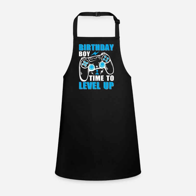 Geburtstagskind Zeit, um Videospiel Geburtstag zu verbessern Schürze für Kinder