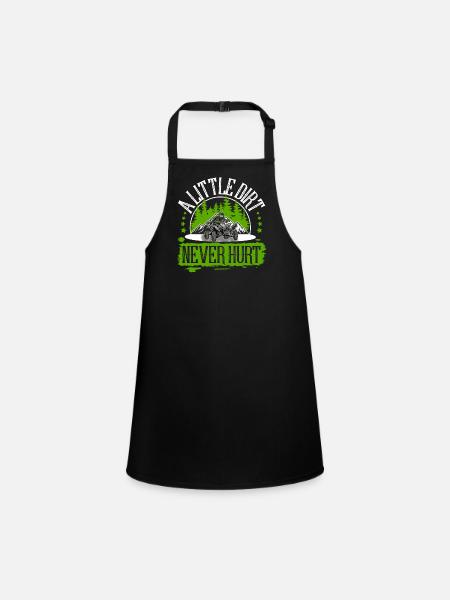 Quad ATV Offroad Quad Riders - Children's Apron - black - Front