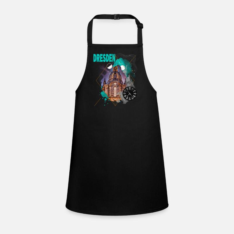 Dresden Germany City Skyline Vintage Retro Children's Apron