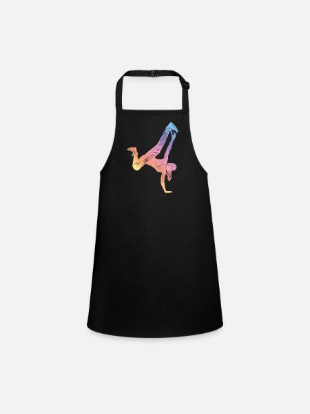 Gymnastic Silhouette - Children's Apron - black - Front