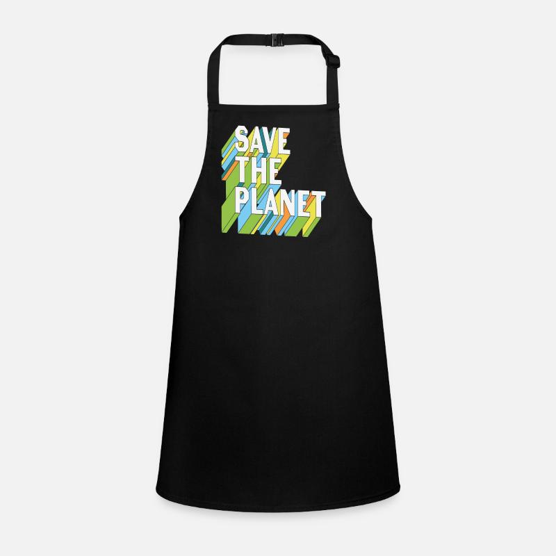 Save The Planet Earth Day Retro Schürze für Kinder