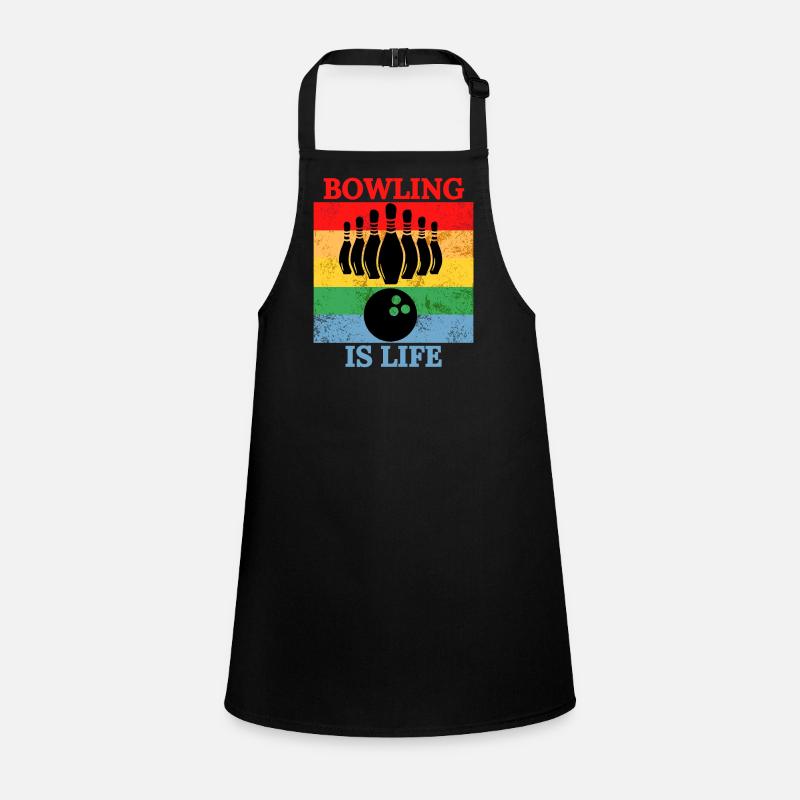 Bowling ist Leben T-Shirt Schürze für Kinder