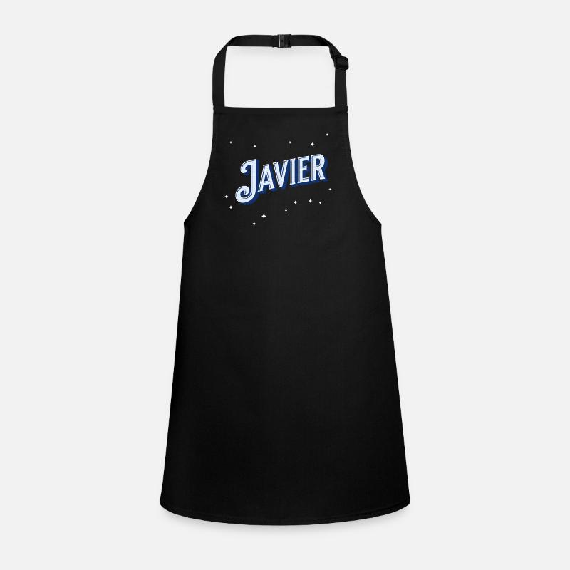 Javier Namen personalisiert Schürze für Kinder