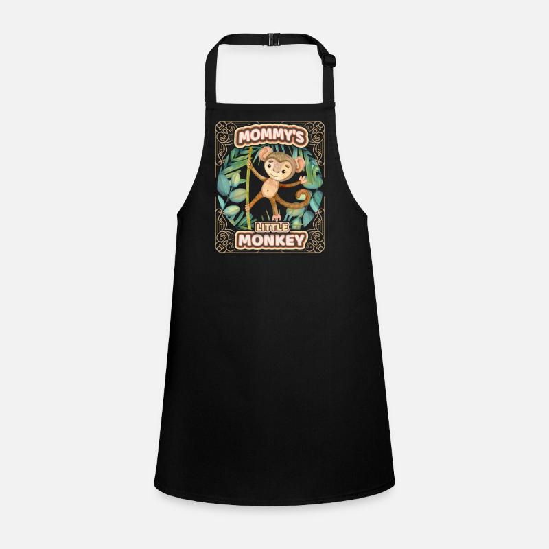 Cute monkey funny saying, kids, mommys monkey Children's Apron