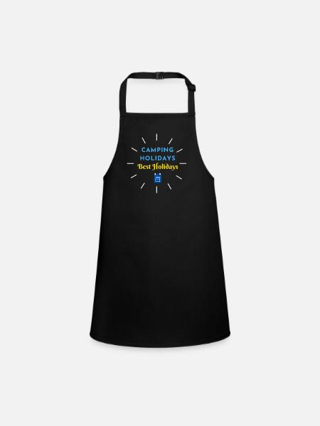 Camping holidays Best holidays - Children's Apron - black - Front