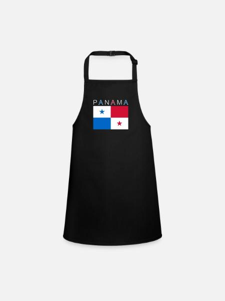 Panama Flag - Children's Apron - black - Front