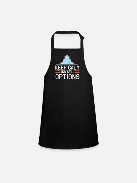 Négociation d'options Cash Secured Puts Future Forex - Tablier Enfant - noir - Devant