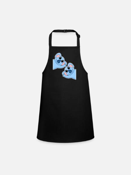 Koala Koalas - Children's Apron - black - Front