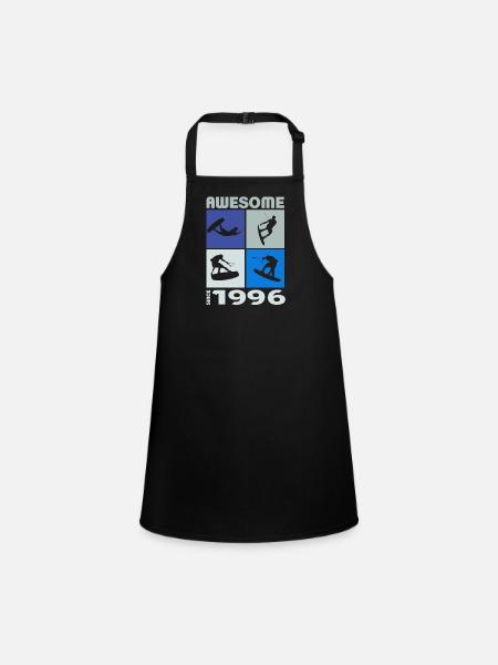 Awesome since 1996. Wakeboard Lifestyle - Children's Apron - black - Front