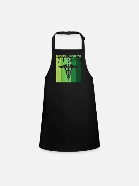 Mental Health Nurse - Children's Apron - black - Front