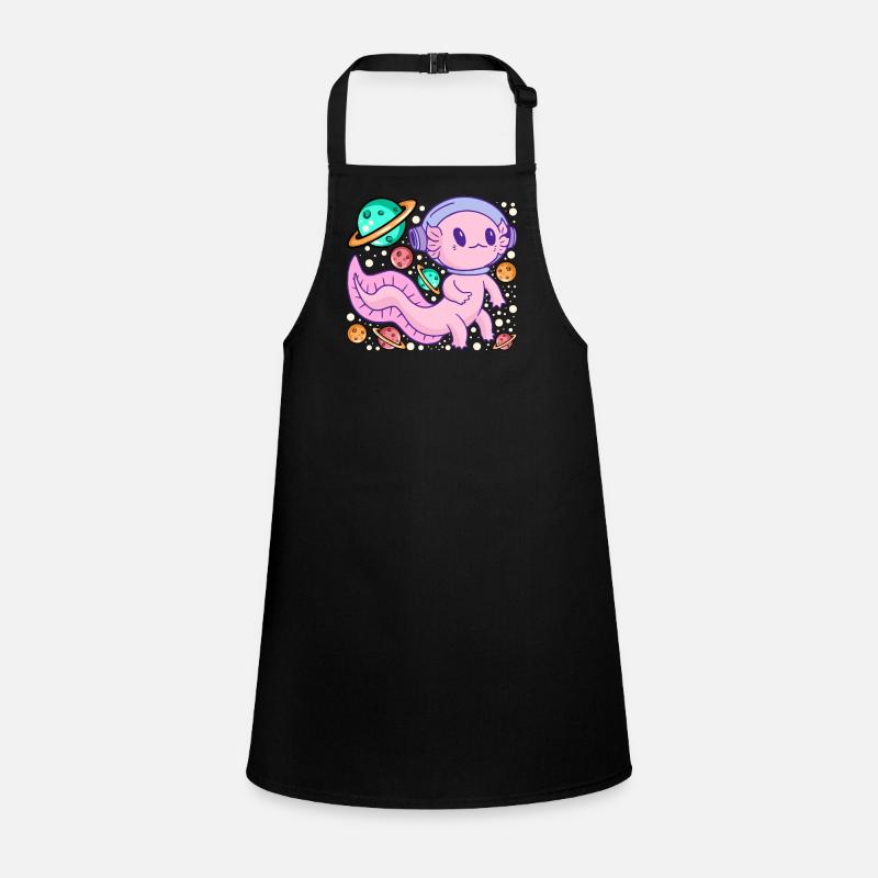 Axolotl Kawaii Axolotl Astronaute de voyage spatial Axol Tablier Enfant