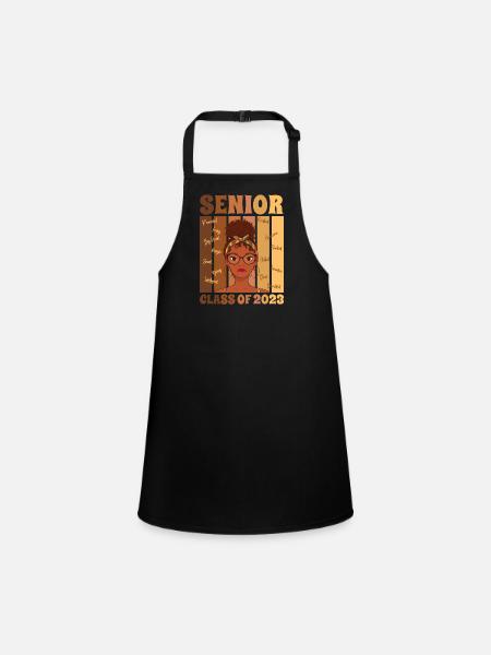 Senior Class Of 2023 Back To School Graduation - Children's Apron - black - Front