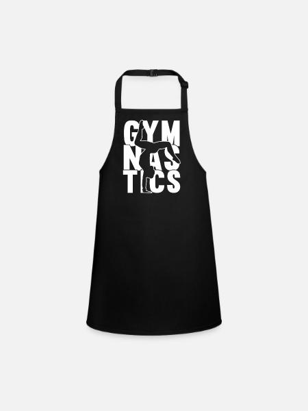 Acrobat Gymnastique Gymnastique Tumbling - Tablier Enfant - noir - Devant