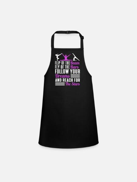 Acrobat Gymnastique Gymnastique Tumbling - Tablier Enfant - noir - Devant