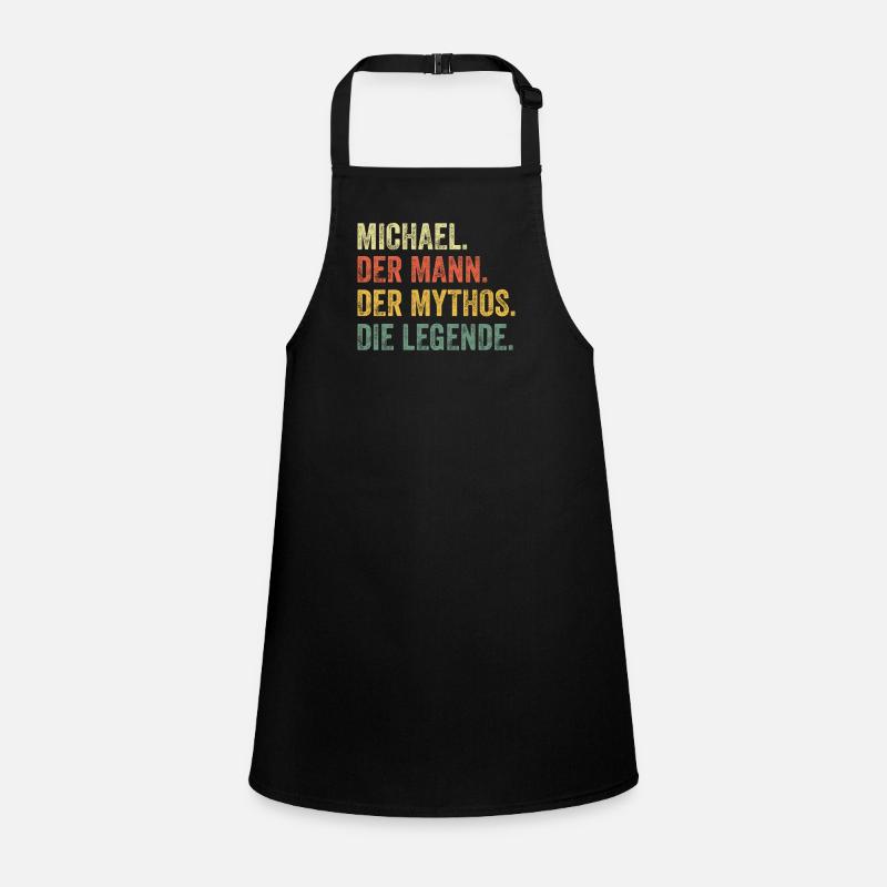 Michael Mann Mythos Legende Vorname Name Schürze für Kinder