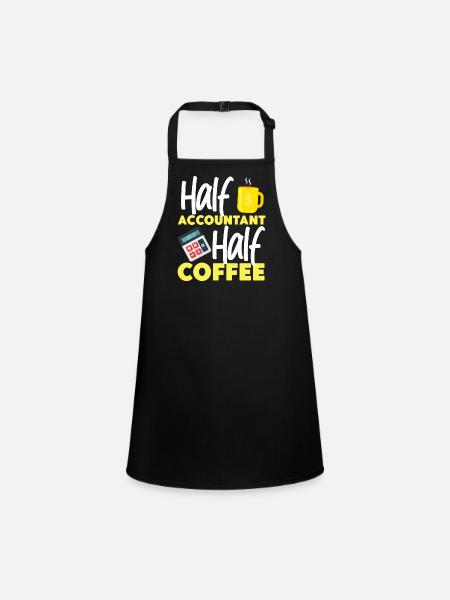 Accountant Bookkeeper Accounting - Children's Apron - black - Front