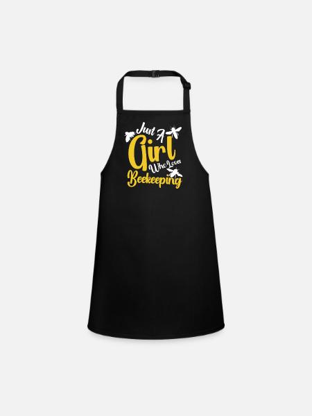 Beekeeping Beekeepers Bees Honey Beekeepers - Children's Apron - black - Front