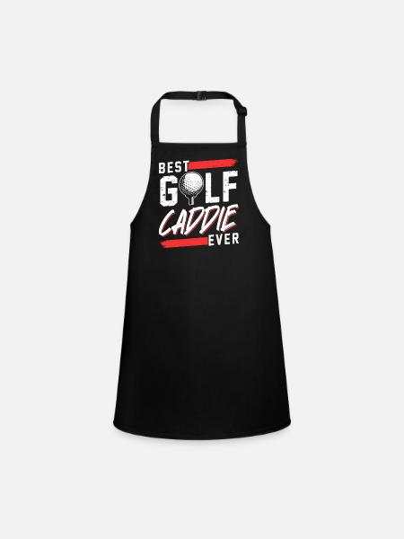 Best Golf Caddy Ever Golfer Golf - Children's Apron - black - Front
