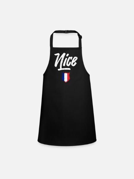 Nice - Tablier Enfant - noir - Devant