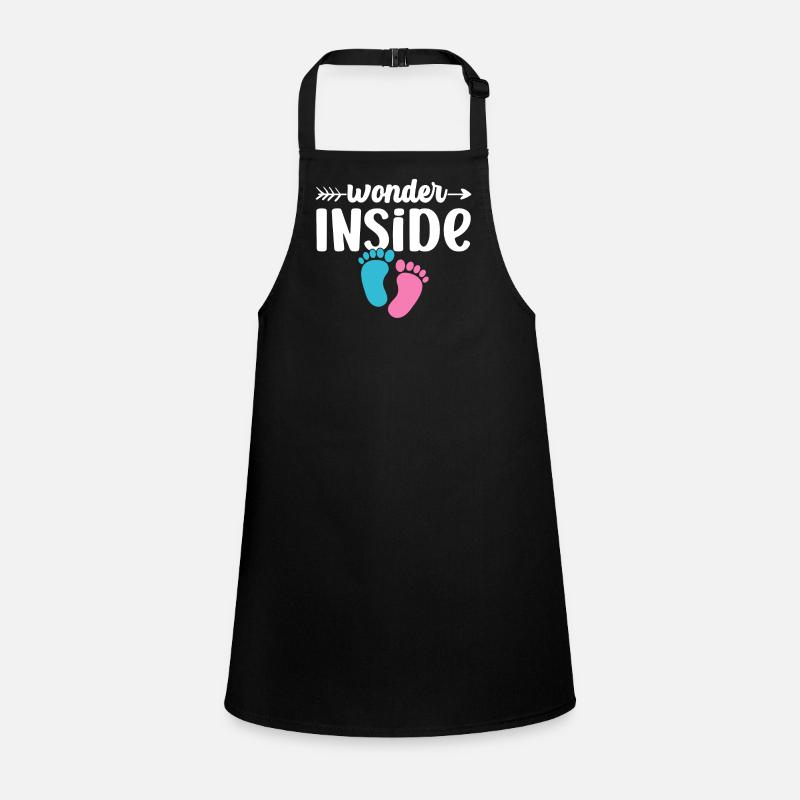 Miracles Inside Baby Inside Cute Pregnant Children's Apron