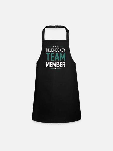 Field hockey team - Children's Apron - black - Front