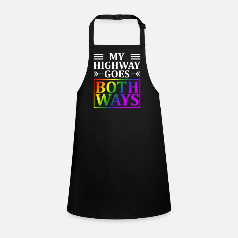 My highway goes both ways Lgbt Children's Apron