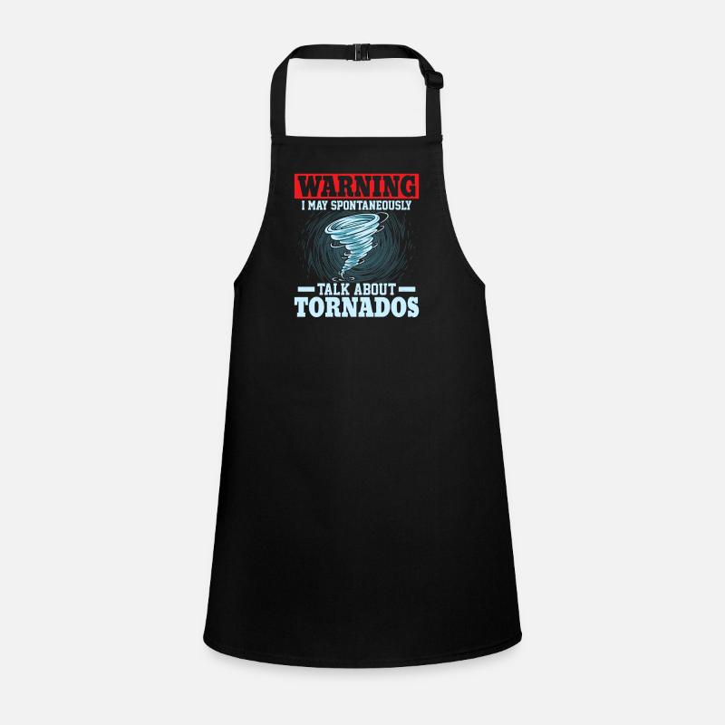 Warning I May Talk About Tornados Weather Meteoro Children's Apron