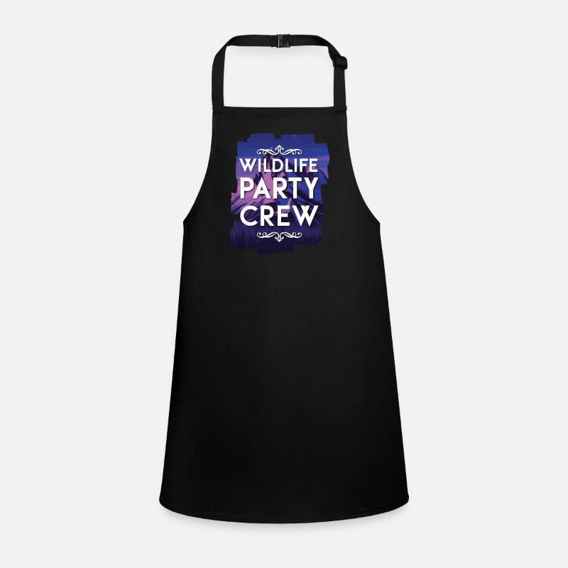 Wildlife Party Crew Schürze für Kinder