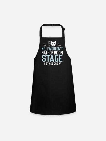 Actress Drama Broadway Musical Theater - Children's Apron - black - Front