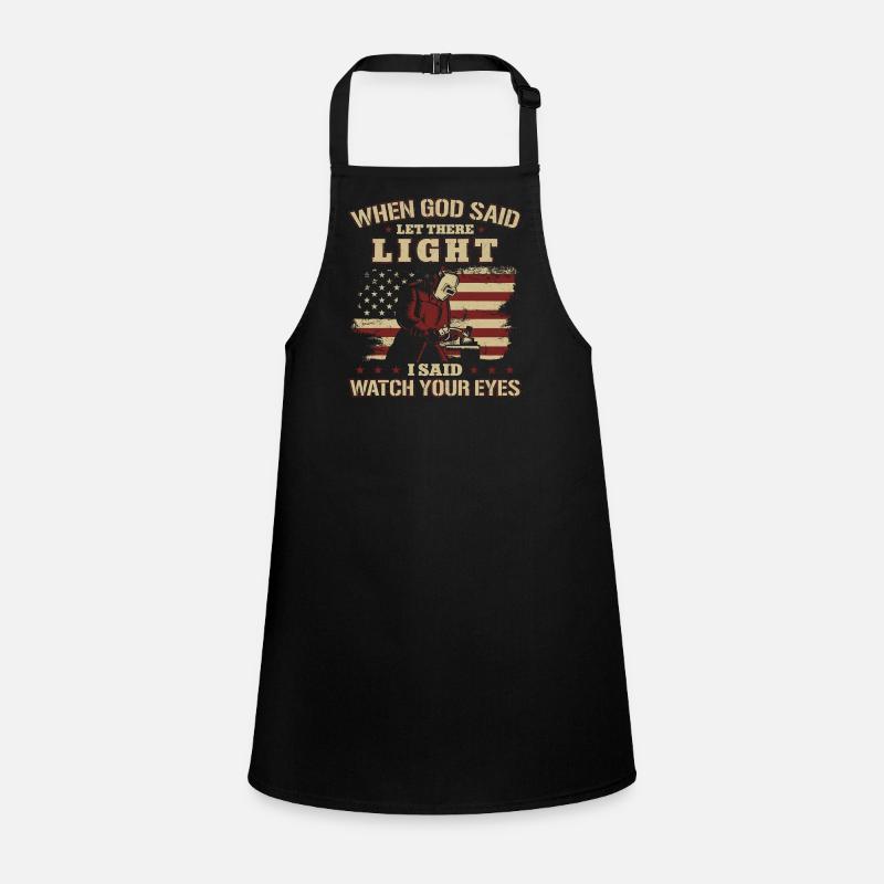 Welder Welding Vintage American Schürze für Kinder