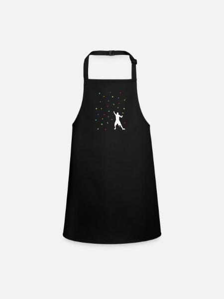 Bouldering Hobby Escalade Force et Fitness - Tablier Enfant - noir - Devant