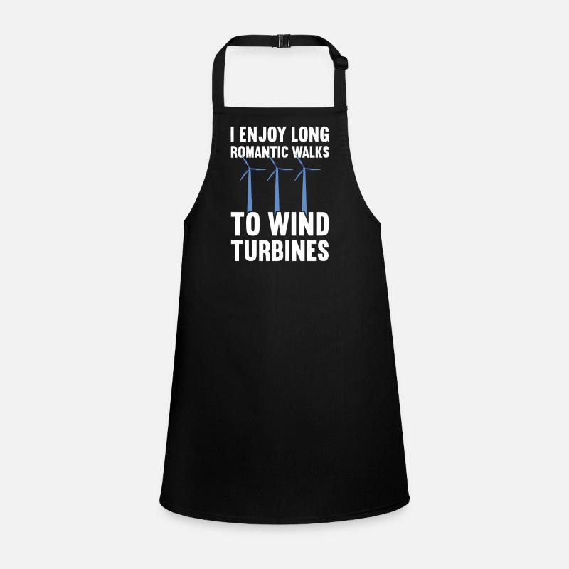 Wind turbine technician wind farm wind power Children's Apron