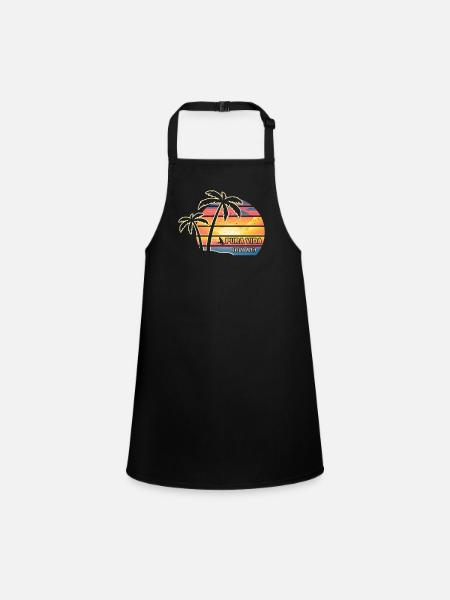Pura Vida Costa Rica Beach Sunset South America - Children's Apron - black - Front