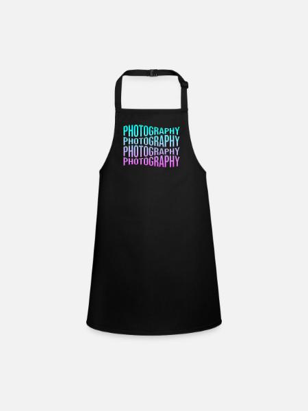Photography - Children's Apron - black - Front